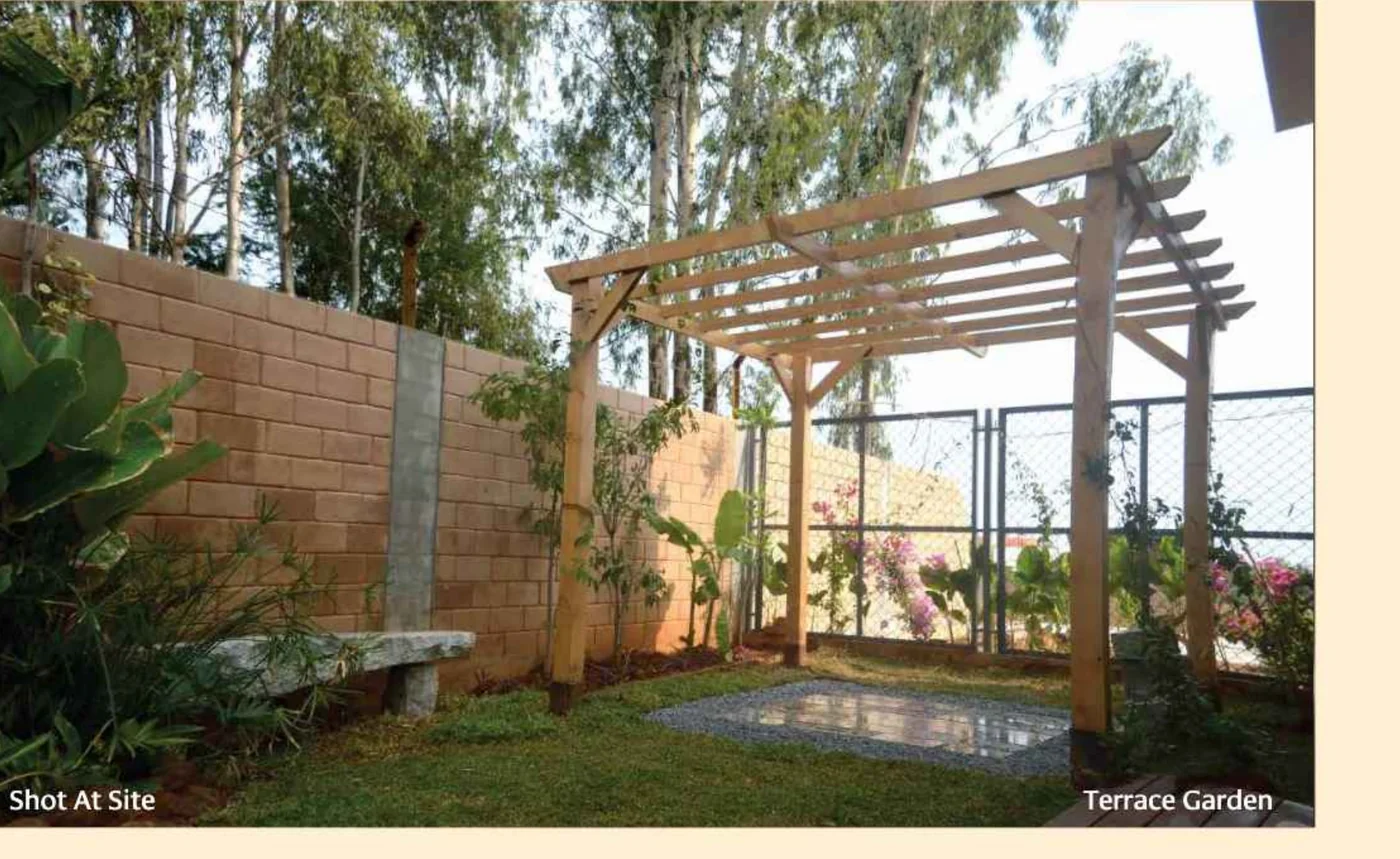 Gravity Smera Gardens private 400 sq.ft. backyard garden at ground level