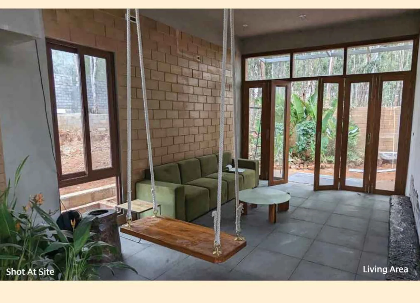 Gravity Smera Gardens living area opening to the private backyard garden